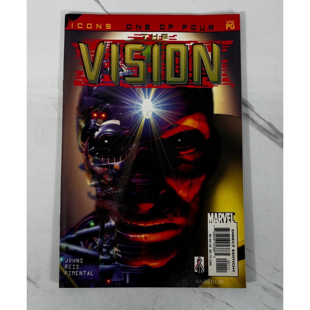 Marvel Comic Book Unisex OS Multi Excellent The Vision Icons #1 Geoff Johns